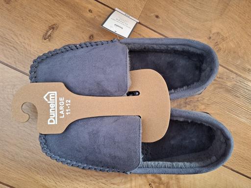 Buy & Sell West Midlands Wolverhampton - Photos for New Mens size 11-12 Grey Slippers RRP £15