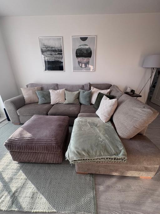 Buy & Sell Essex Thurrock - Essex - Photos for DFS sofa and foot stool