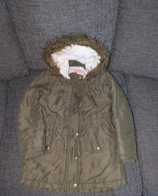 Buy & Sell Netherton Dudley - Photos for 7-8 years girls parka coat khaki