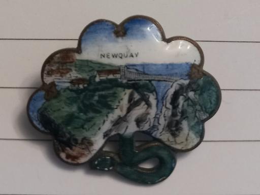Buy & Sell Thatto Heath Saint Helens - Photos for antique hand painted Newquay brooch