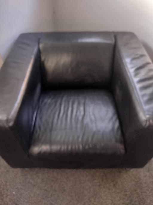 Buy & Sell Derbyshire Derby - Photos for black leather tub chair for free