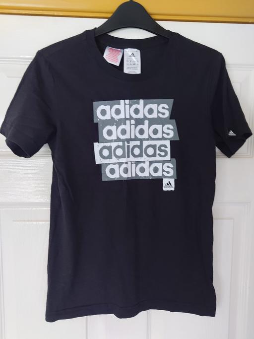 Buy & Sell Leicestershire Charnwood - Photos for Boys black Adidas top size 11-12 years