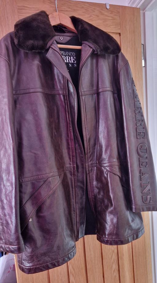 Buy & Sell East London Plaistow - East London - Photos for Men's Gian Franco Ferre Jeans Leather Coat