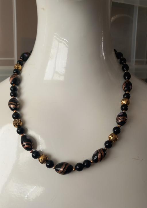 Buy & Sell Merseyside Saint Helens - Photos for black and gold art glass necklace