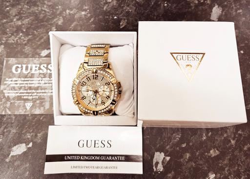 Buy & Sell West Midlands Wolverhampton - Photos for Guess Crystal Dial Gold Tone Stone Set Watch