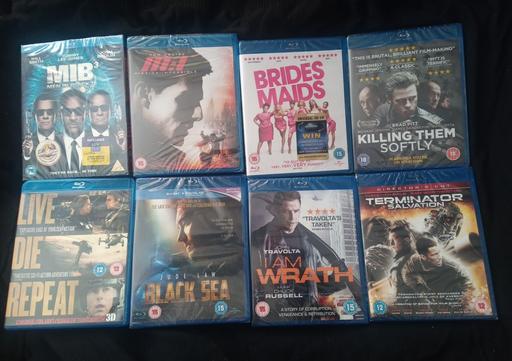 Buy & Sell West Midlands Birmingham - Photos for 8 BRAND NEW SEALED BLU RAY DVD MOVIES JOBLOT