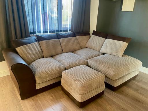 Buy & Sell Kent Medway - Kent - Photos for Corner Sofa & Footstool