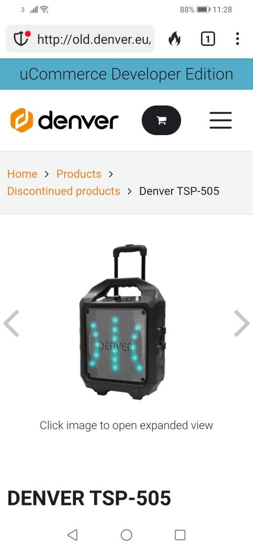 Buy & Sell West Midlands Wolverhampton - Photos for New Denver TSP-505 Suitcase speaker