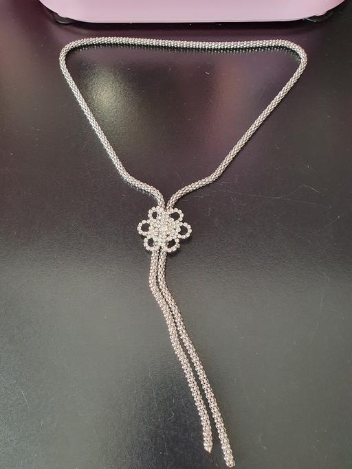Buy & Sell Upper Gornal Dudley - Photos for silver diamante fashion necklace NEW