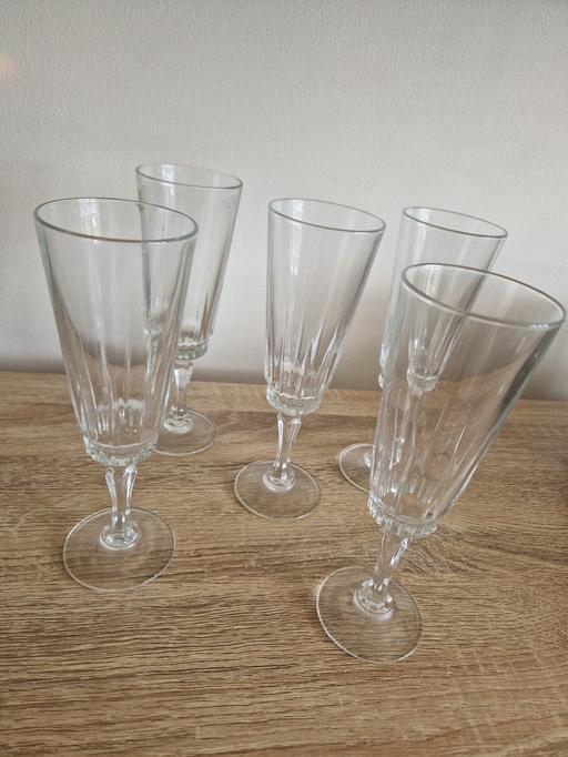 Buy & Sell West Midlands Birmingham - Photos for set of 5 vintage French champagne flutes