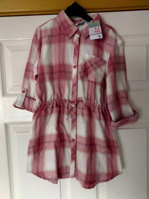 Buy & Sell Loughborough Charnwood - Photos for Girls pink checked dress size 6-7 years
