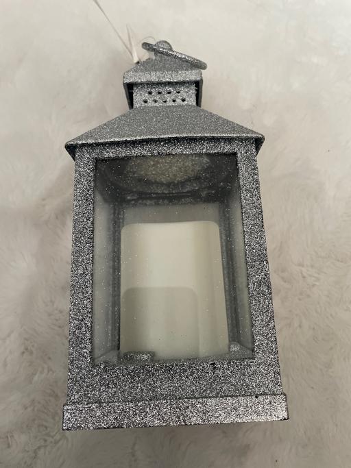 Buy & Sell West Midlands Solihull - Photos for Tiger Silver Glitter LED Lantern - Tagged