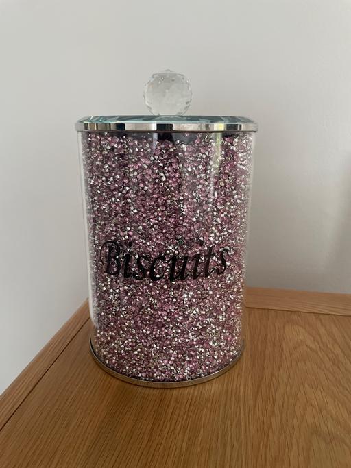 Buy & Sell West Midlands Solihull - Photos for Crystal diamanté biscuit jar - NEW