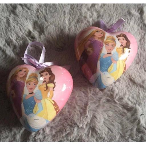 Buy & Sell West Midlands Solihull - Photos for Heart shaped Disney princess Xmas ornaments
