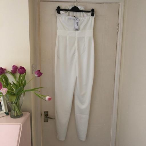 Buy & Sell West Midlands Solihull - Photos for Boohoo feather trim jumpsuit - sz 10 . New