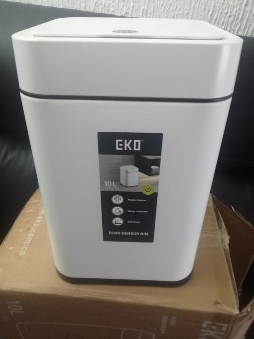 Buy & Sell West Midlands Wolverhampton - Photos for New EKO white 10L sensor bin rechargeable