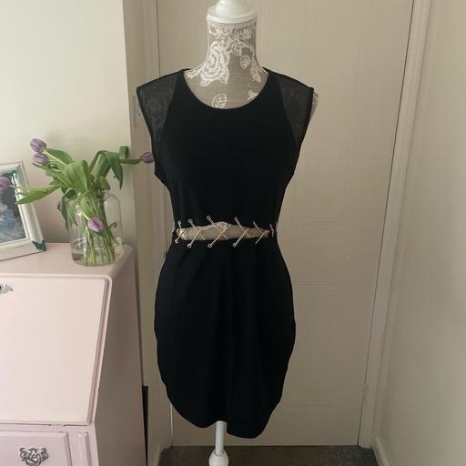Buy & Sell Catherine-De-Barnes Solihull - Photos for Theo Little black dress , midrif chain - sz M