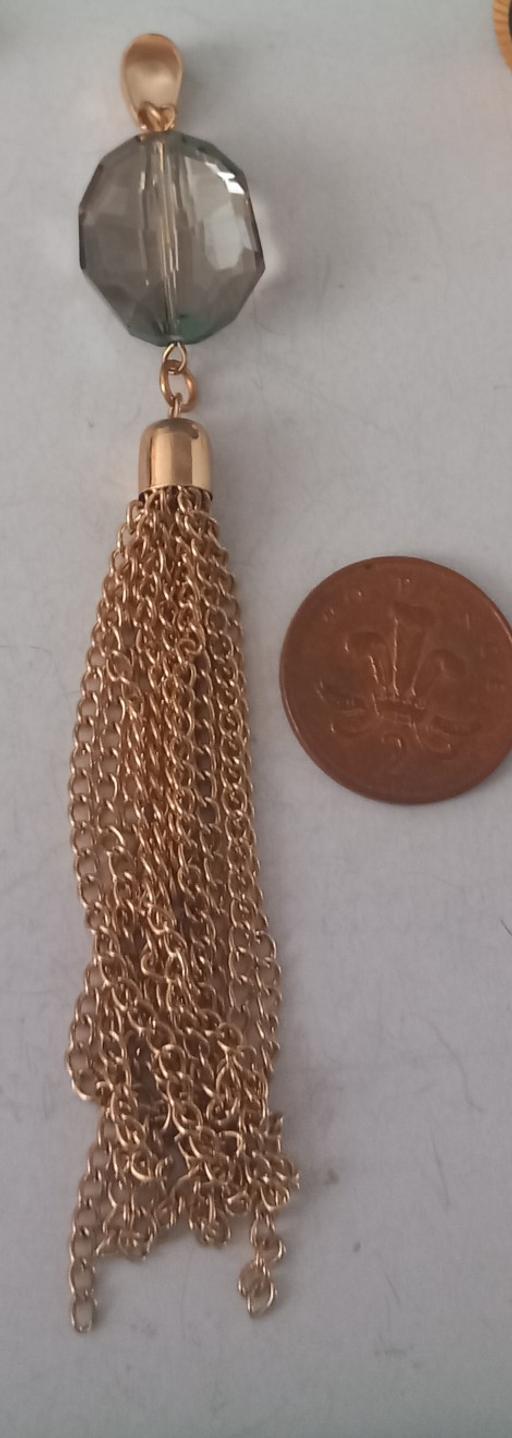 Buy & Sell Thatto Heath Saint Helens - Photos for gold plated faceted crystal tassel pendant