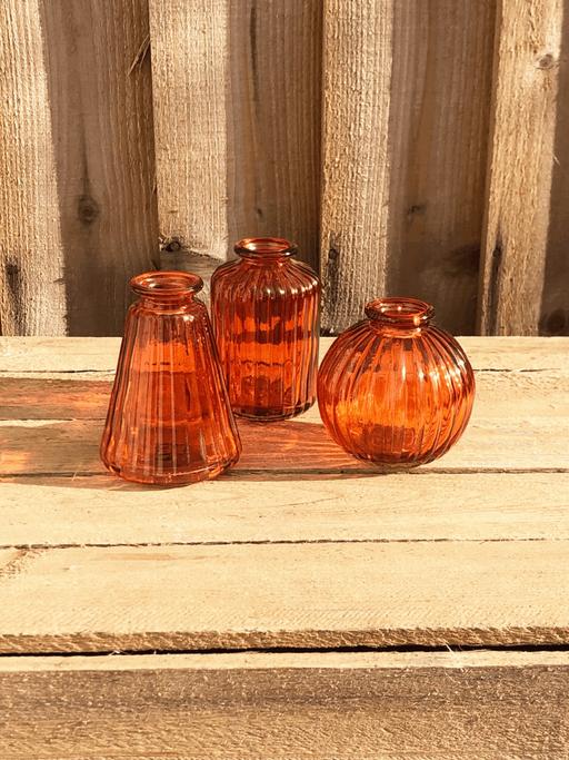 Buy & Sell West Midlands Birmingham - Photos for set of 3 glass single stem vases