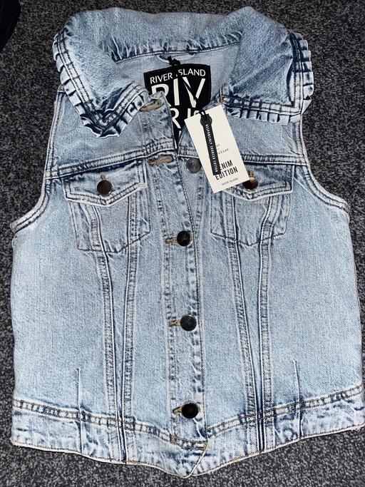 Buy & Sell West Midlands Sandwell - Photos for River island denim waistcoat
