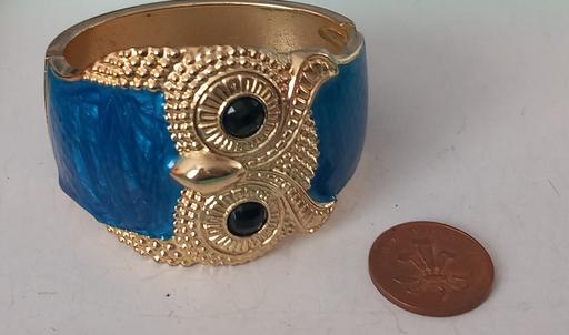 Buy & Sell Thatto Heath Saint Helens - Photos for huge gold plated enamel owl cuff bangle