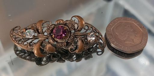 Buy & Sell Thatto Heath Saint Helens - Photos for vintage Amythest and gemstone filigree brooch