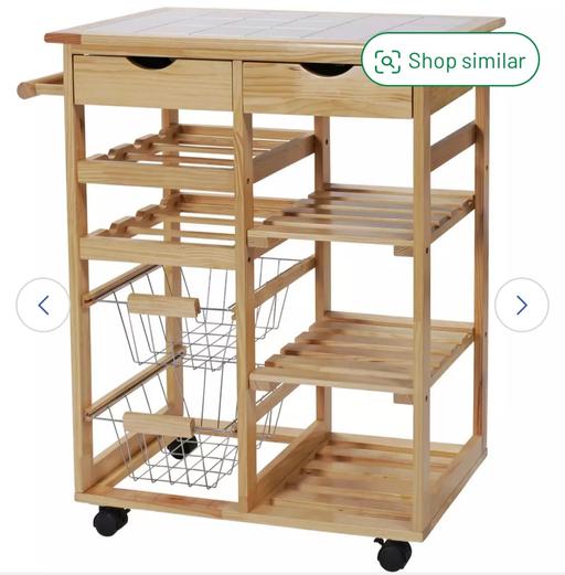 Buy & Sell West Midlands Birmingham - Photos for Pine Tile Top Kitchen Trolley