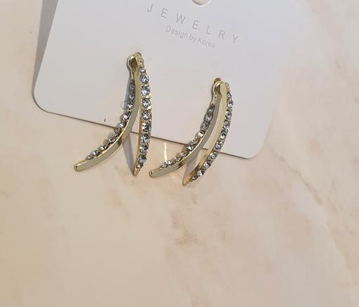 Buy & Sell South West London West Brompton - South West London - Photos for Linear Eardrops Earrings - Gold Colour