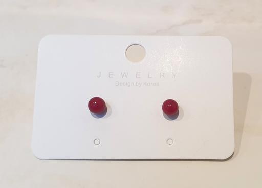 Buy & Sell South West London Fulham Broadway - South West London - Photos for Made In Korea Round Earrings - Red Colour