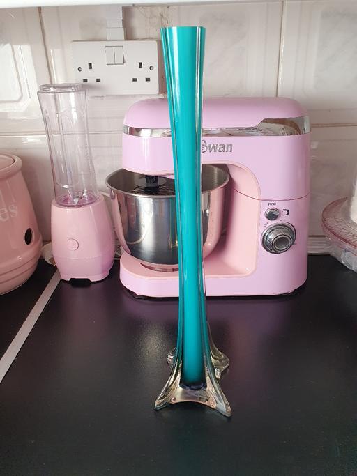 Buy & Sell West Midlands Dudley - Photos for turquoise glass vase