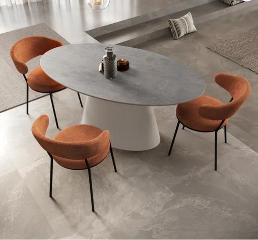 Buy & Sell Greater Manchester Manchester - Photos for Moni 160cm Oval Light Grey Dining Table