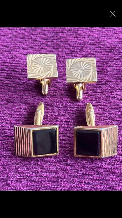 Buy & Sell West Midlands Sandwell - Photos for Vintage Gold Tone Cufflinks x2 pairs
