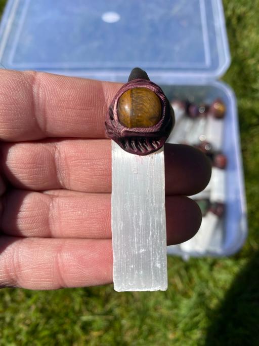 Buy & Sell Staffordshire South Staffordshire - Photos for Selenite and Tiger eye pendant