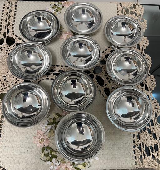 Buy & Sell West Midlands Sandwell - Photos for 10 Stainless steel bowls ice cream sundae