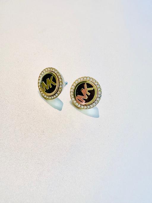 Buy & Sell South West London Tooting Broadway - South West London - Photos for Michael Kors Gold-Tone Logo Stud Earrings