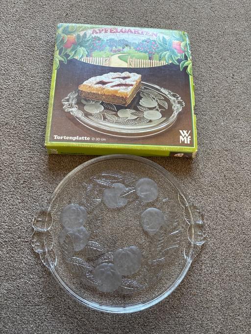 Buy & Sell West Midlands Birmingham - Photos for Lovely decorative vintage glass cake plate