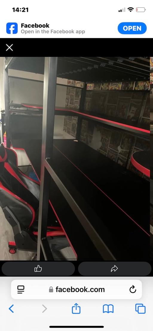 Buy & Sell South West London Colliers Wood - South West London - Photos for Xrocker bed with xl gaming desk