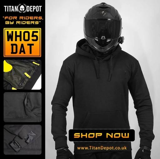 Buy & Sell Barking and Dagenham - Photos for WH05DAT - STEALTH Armoured Motorcycle Hoodie