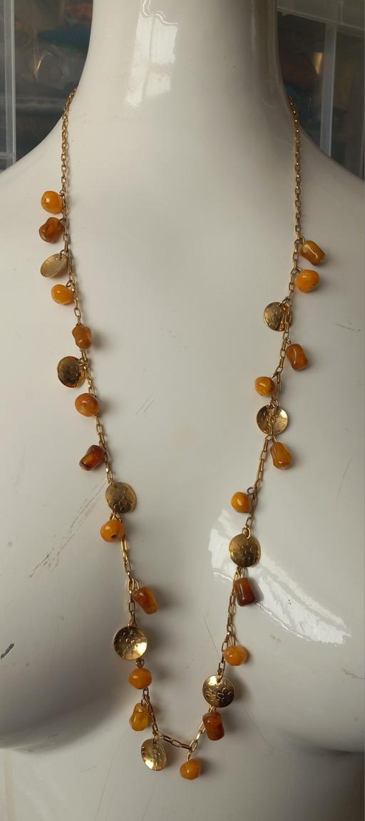 Buy & Sell Thatto Heath Saint Helens - Photos for faux amber and gold disc necklace