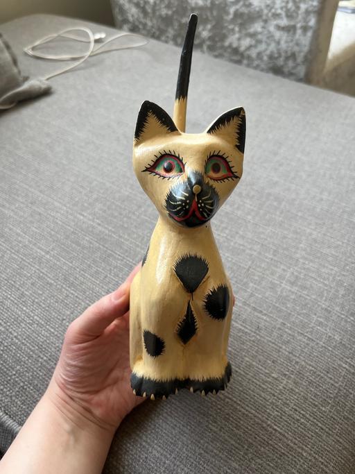 Buy & Sell Worcestershire Redditch - Photos for Wooden cat ornament