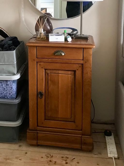 Buy & Sell West Midlands Birmingham - Photos for Solid wood bedside lock cabinet with drawer 