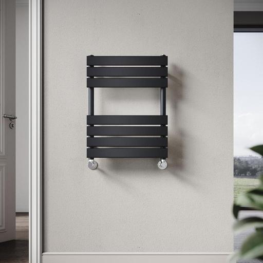 Buy & Sell West Midlands Sandwell - Photos for Black Flat Towel Bathroom Radiator 650x500mm