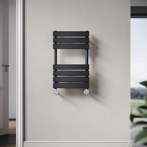 Buy & Sell West Midlands Sandwell - Photos for Black Flat Towel Bathroom Radiator 650x400mm