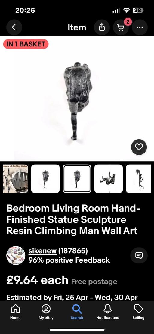 Buy & Sell West Midlands Dudley - Photos for Set of 4 black wall sculptures
