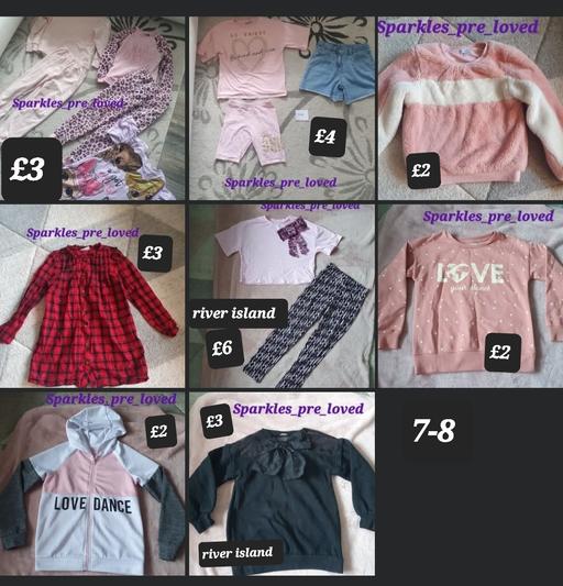 Buy & Sell South Yorkshire Doncaster - Photos for girls 7-8 dress,pjs river island jumper lol