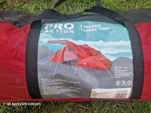 Buy & Sell Cambridgeshire Fenland - Photos for Pro Action 6 Person Tunnel Tent
