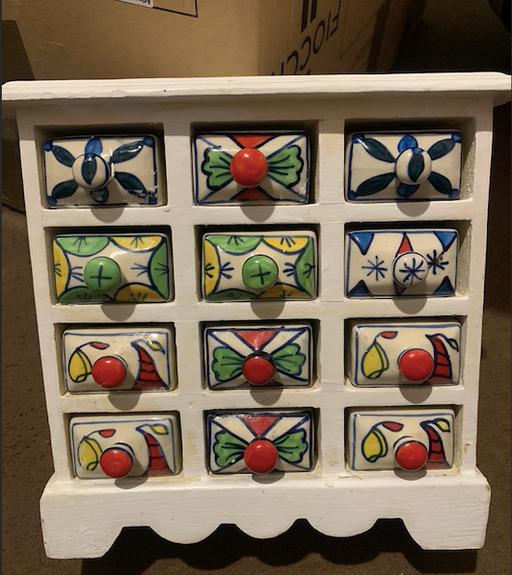Buy & Sell West Midlands Wolverhampton - Photos for 🖐️🎨Ceramic Mini Drawer Cabinet – 12 Drawers