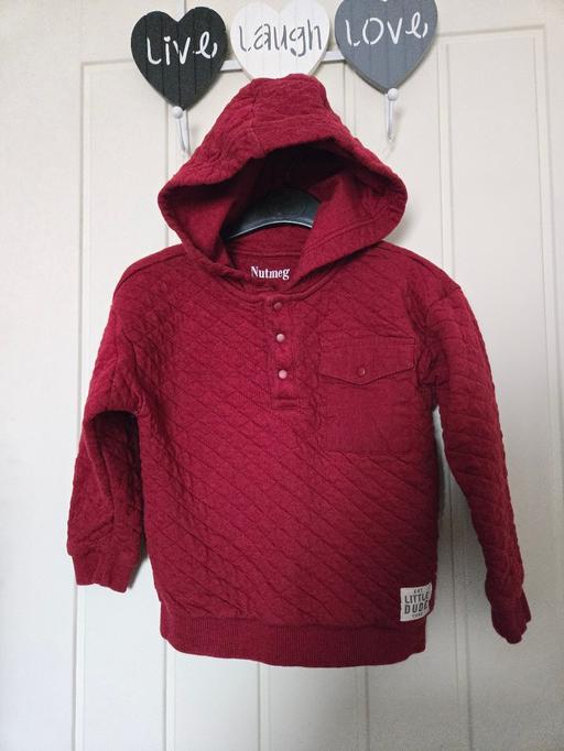 Buy & Sell Handsworth Sheffield - Photos for 4-5 years burgundy hooded jumper nutmeg