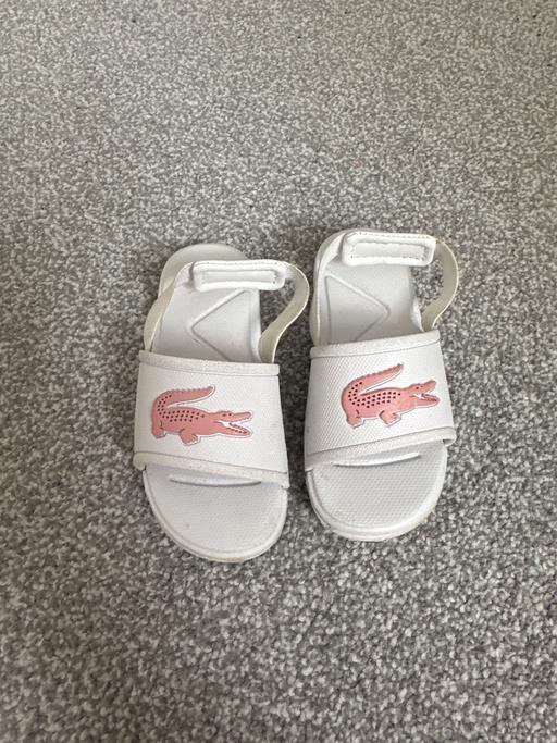 Buy & Sell West Midlands Walsall - Photos for Toddler girl Lacoste sliders size 6