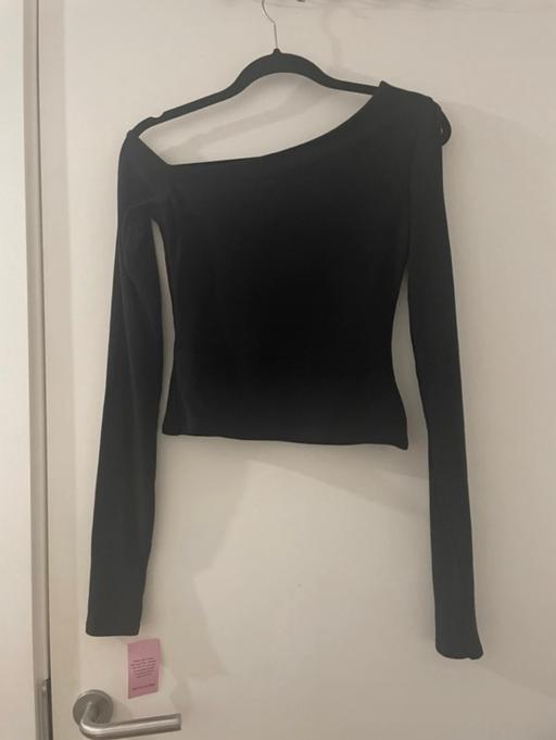 Buy & Sell South West London Kensington - South West London - Photos for PLT Black Contour Jersey Asymmetric Top